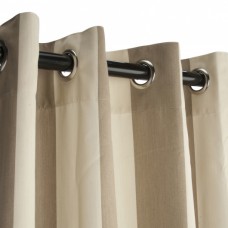 Sunbrella Regency Sand Outdoor Curtain with Nickel Plated Grommets 50 in. x 84 in.   